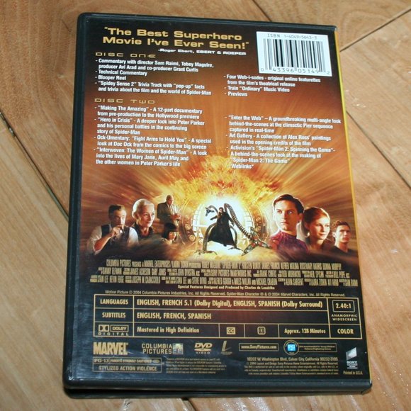 SPIDER-MAN 2 Widescreen Special Edition DVD Video - Picture 6 of 6